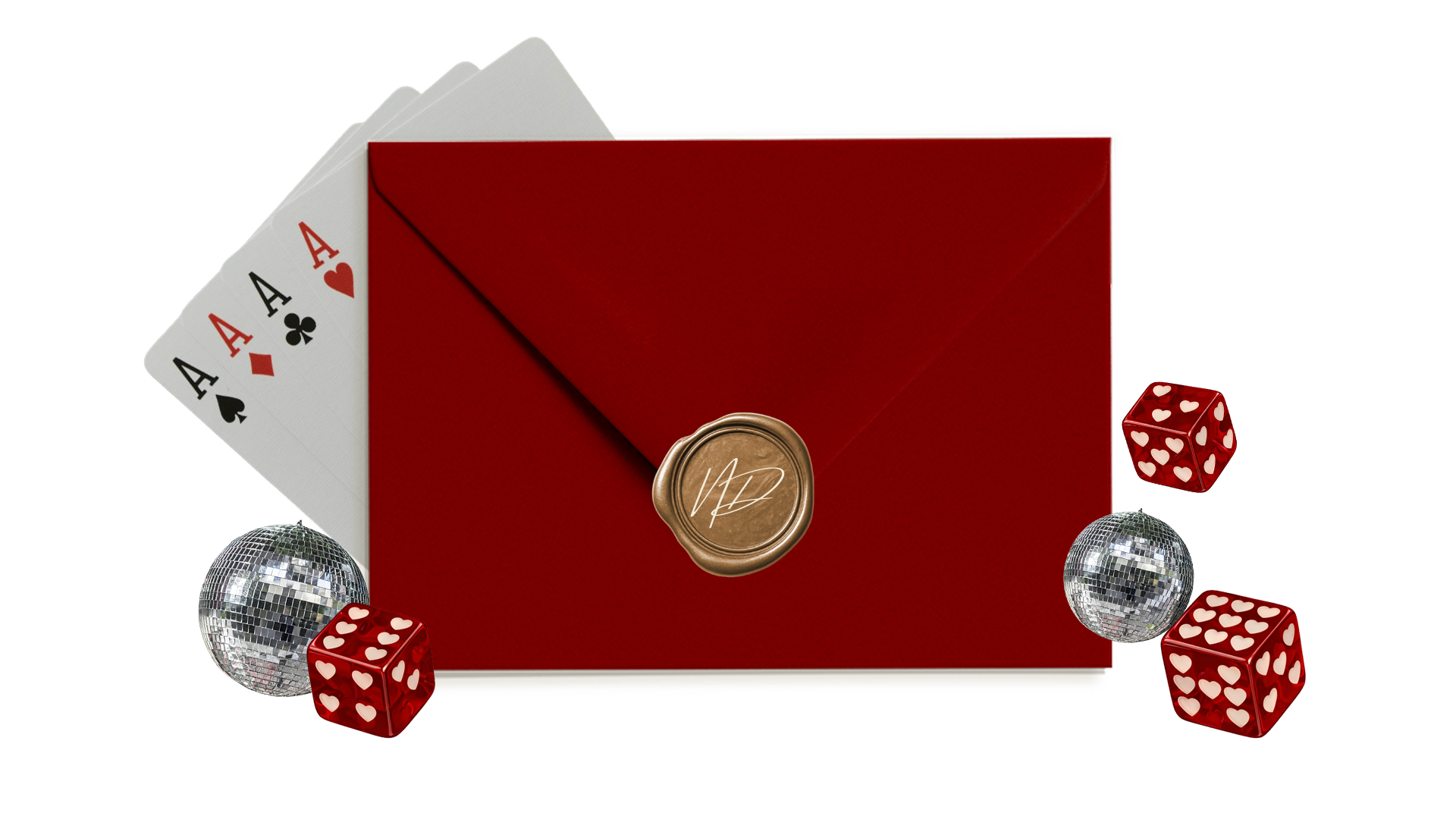 Wedding envelope — click to open